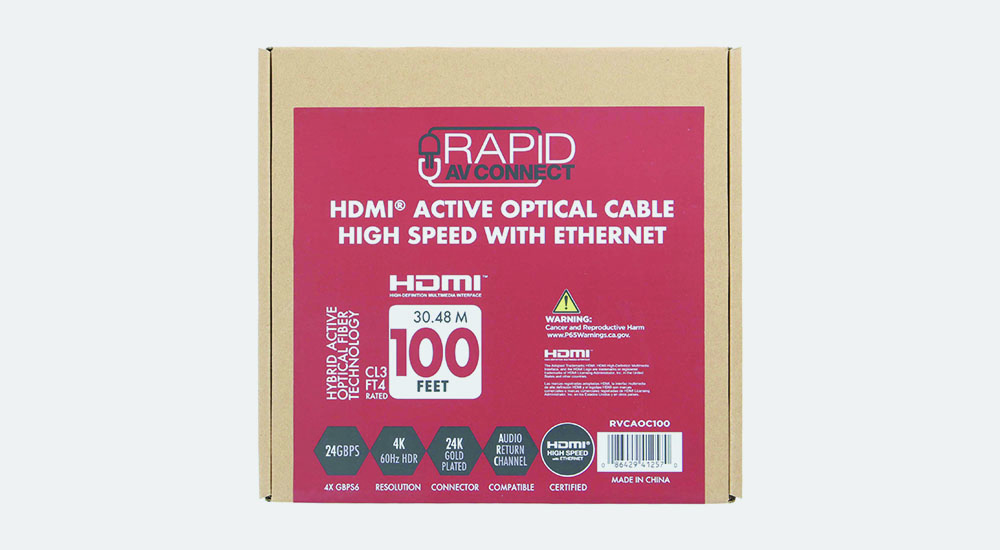 HDMI_AOC_24Gbps_CL3_Rated_100FT_Active_RVC-AOC100_Package