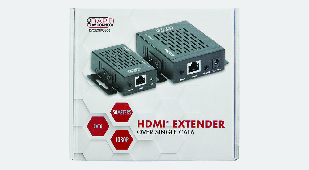 HDMI_Extender_Over_Single_CAT6_60M_w/IR_1080p PoE RVC-EXTPOEC6_Package